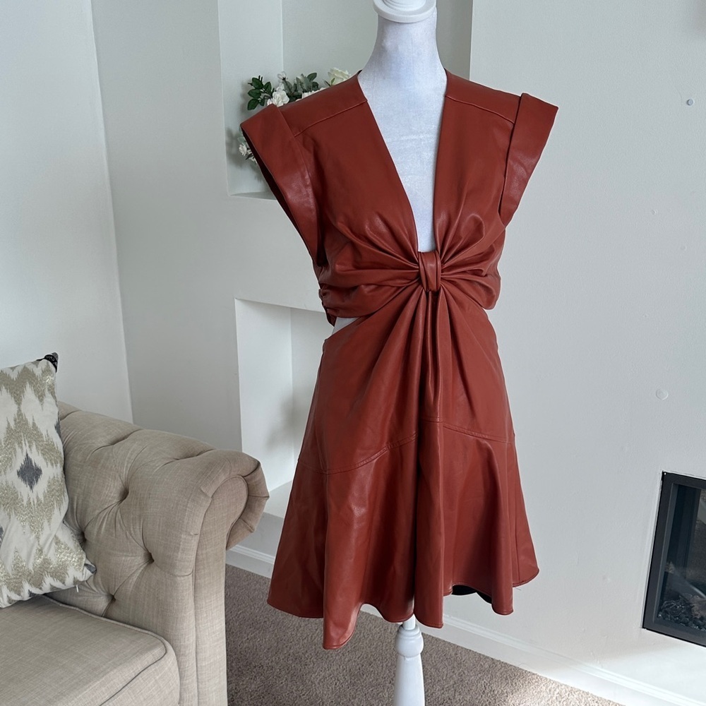 A.L.C. Rust Mini Dress - Picture 3 of 12